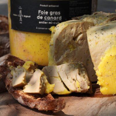Foie gras de canard entier mi-cuit en barquette - Maison Argaud