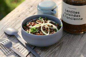 Lentilles cuisinées à l'ancienne